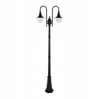 Latarnia Ogrodowa 237cm Wysoka Czarna IP44 Zewnętrzna Retro Ogród BOSTON