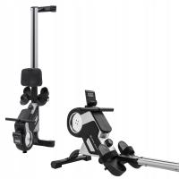 WIOŚLARZ MAGNETYCZNY ERGOMETR TRENINGOWY WYŚWIETLACZ LED 8 POZIOMÓW ALU