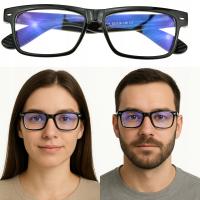 Okulary korekcyjne do czytania do komputera z antyrefleksem plusy/minusy