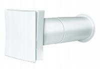 РЕГУЛИРУЕМЫЙ ОКОННЫЙ ДИФФУЗОР С КРУГЛОЙ РЕШЕТКОЙ БЕЛЫЙ ТЕЛЕСКОПИЧЕСКИЙ VENTS PS100