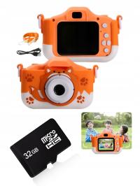 Цифровая камера для детей 40MPX камера игрушка игральная карта 32GB