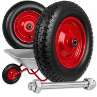 KOŁO KÓŁKO DO TACZKI TACZEK POMPOWANE Z OSIĄ MOCNE Z DĘTKĄ 4.00-8 4PR