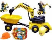 POLSKIE WIELKIE KOPARKI +PRZYCZEPKA +KASK +KLOCKI