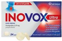 Inovox Ultra lak для боли в горле мятный вкус USP здоровье 24 таблетки