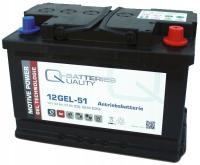 AKUMULATOR ŻELOWY Q-BATTERIES 12GEL-51 12V 60Ah ROZŁADOWANIA CYKLE FV