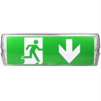 АВАРИЙНАЯ АВАРИЙНАЯ ЛАМПА ВЫХОДА СИД 3Х НА ОТКРЫТОМ ВОЗДУХЕ ИП65 ЭВАКУИРУЯ ПУТЬ