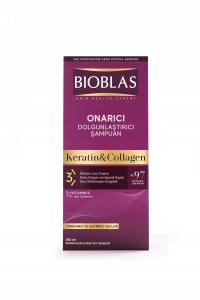 Bioblas Collagen & Keratin Shampoo 360ml ( Dla Bardzo Drobnych i Cienkich Włosów)