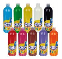 Астра 500мл 10 цветов школьные плакаты краски набор