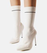 Белые носки на шпильке 372-113 20767 размер 38