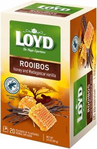 Łagodna Herbata Owocowa Rooibos Miód Wanilia Wyjątkowy Aromat 20 T. LOYD