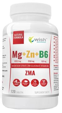 Wish Mg Zn B6 ZMA магний цинк витамин B6 120t