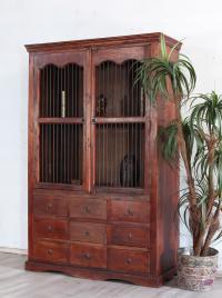 Witryna z drewna egzotycznego 180x50x115cm