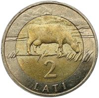 ŁOTWA 2 ŁATY LATI 2009 BIMETAL KROWA - RZADSZA