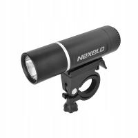 LAMPKA ROWEROWA LED PRZEDNIA NEXELO OŚWIETLENIE ROWEROWE PREMIUM 2 FUNKCJE
