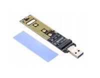 Adapter czytnik USB 3.0 SSD dysk NVME M.2 10Gbps z termopadem