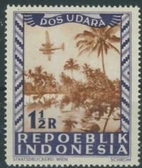 Indonesia 1 1/2 R. - Samolot , Dos Udara