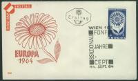 Austria Wien 1964 r FDC - EUROPA CEPT kwiatek
