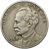 КУБА 20 CENTAVOS 1968 ПЕРСОНАЖ