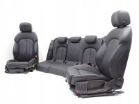 Комплект сиденья диван обивка черная кожа AUDI A6 C7 4G универсал S-LINE
