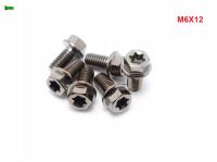 M6X12 ŚRUBA Z KOŁNIERZEM DIN 6921 TYTANOWA GR5 ŚRUBKI TYTANOWE GRADE 5
