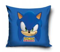 POSZEWKA NA PODUSZKĘ SONIC SONIK JEŻ 40x40 MIĘKKA VELVET DLA DZIECKA