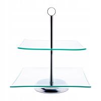 Patera kwadratowa 2 - poziomowa Magdalena 20 / 25 cm