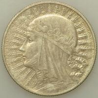 II RP - 5 złotych 1932 - Londyn - Głowa Kobiety - bardzo ładne