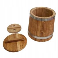 Традиционная дубовая бочка 15л для квашения капусты, помидоров-сертификат PZH