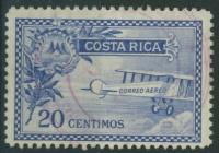 Costa Rica 20 cts. - Samolot