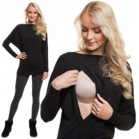 Anda блузка для беременных с длинным рукавом без узора вискоза