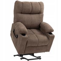 Fotel z Masażem Podgrzewany Pionizujący Relaksacyjny Elektryczny Wygodny