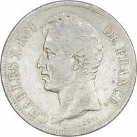 3.hy.FRANCJA, KAROL X, 5 FRANKÓW 1829 A