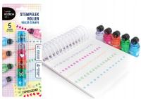 Stempelek roller pieczątki 5 sztuk Kidea