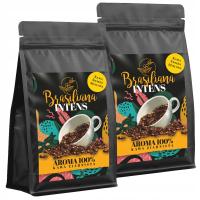 Kawa mielona BRAZYLIA Świeżo palona Mocna Intensywna Brasiliana 2x500g