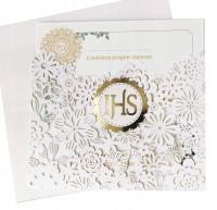 Приглашения на причастие 3D-18 узоров перламутровая бумага