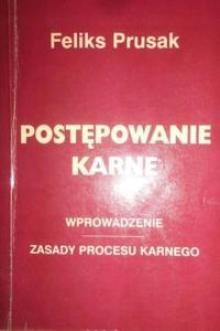 Postępowanie karne skarbowe Feliks Prusak