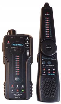 2× Szukacz kabli par przewodów tester sieci LAN FS807D Forscher