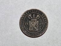 Holenderskie Indie Wschodnie 1 cent 1857 rok-NR0182