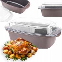 Brytfanna DUŻA 5,7 do piekarnika z pokrywą gęsiarka indukcja Valdinox Fiord