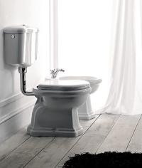 Kerasan Retro zestaw wc dolnopłuk dodatki chrom