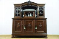 ANTYK .IMPONUJĄCY, STARY 100-LETNI DĘBOWA KREDENS,WITRYNA PO RENOWACJI !!!