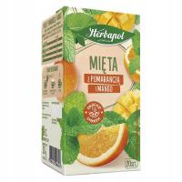 HERBAPOL мята с апельсином и манго фруктовый травяной чай 20 пакетиков