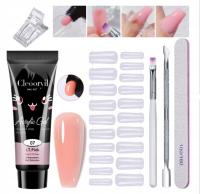 Zestaw akrylożel 15g formy 20szt pędzelek i liquid do paznokci