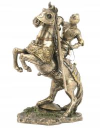 ФИГУРКА РЫЦАРЬ НА КОНЕ КРАСИВАЯ скульптура ПОДАРОК