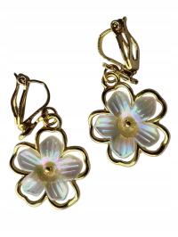 VINTAGE KLIPSY PERŁOWE COLETTE LEBLANC STYL EMPIRE FRENCH FLOWERS