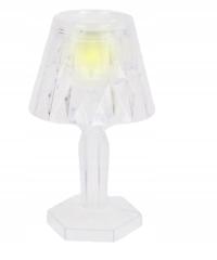 Lampa lampka dekoracyjna efekt diamentu Glamour LED na baterie Transparent