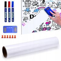 MAGNETYCZNA TABLICA SUCHOŚCIERALNA Z SAMOPRZYLEPNYM PODKŁADEM 40*80CM