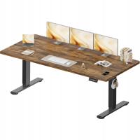 Biurko Elektryczne Regulowane 200x80cm: Blat 18mm z portami USB