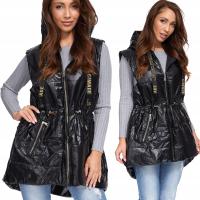 038_ВЕСЕННИЙ жилет без рукавов с капюшоном _s / 36