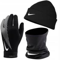 Zestaw czapka zimowa komin rękawiczki NIKE do biegania termiczne UNISEX